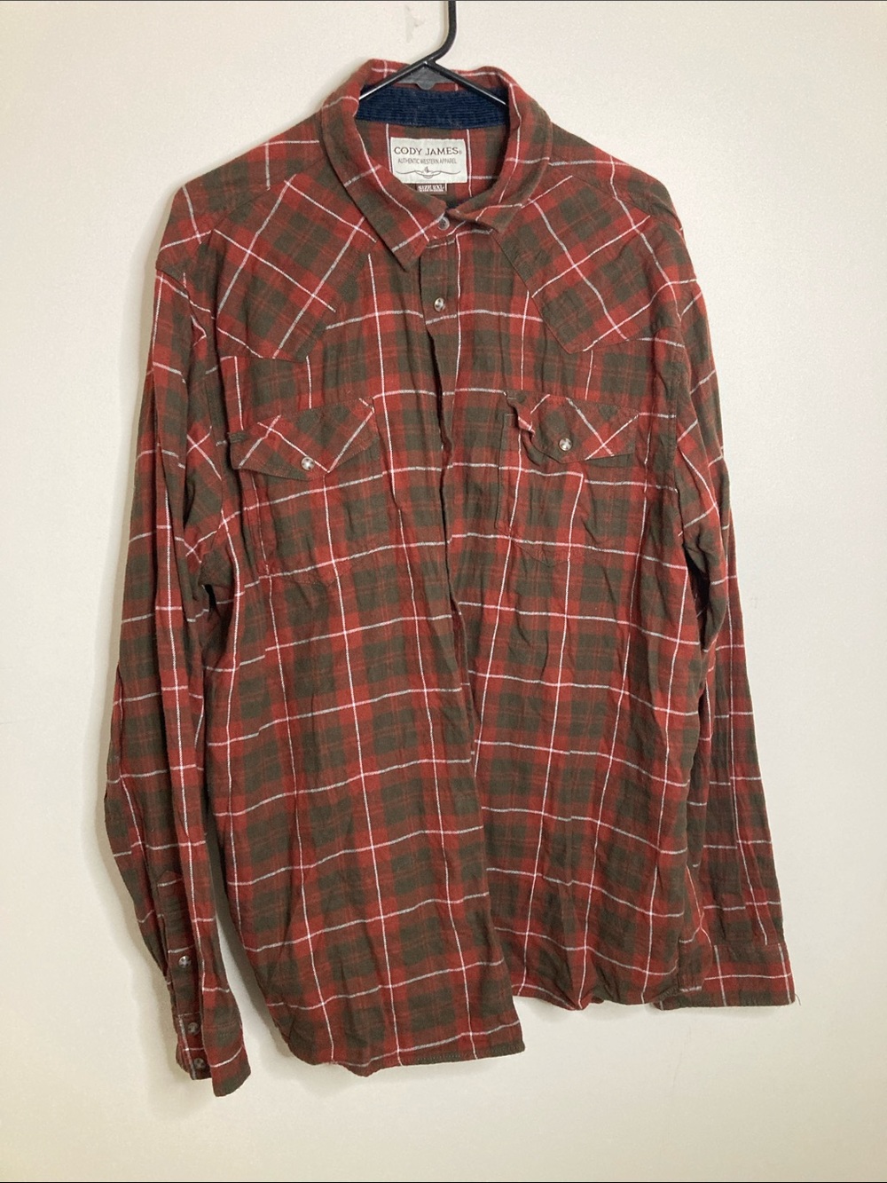 Cody James Red Plaid Long-Sleeve Button-Down Shirt